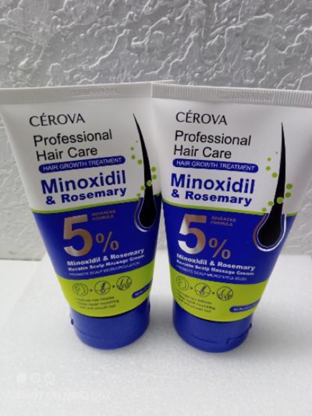 Minoxidil & Rosemary 5% Scalp Treatment Cream - Blue & Green